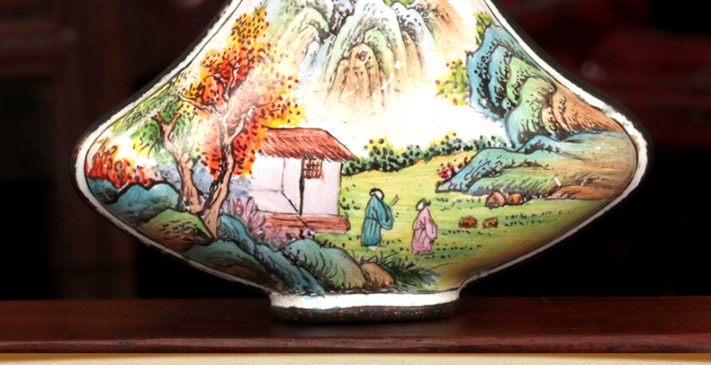 家佳樂文學(xué)傳統(tǒng)手工藝銅胎琺瑯彩鼻煙壺