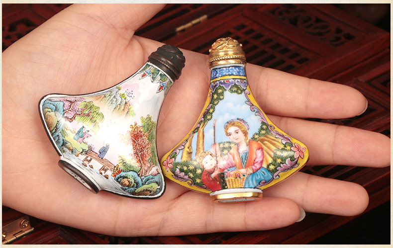 家佳樂文學(xué)傳統(tǒng)手工藝銅胎琺瑯彩鼻煙壺