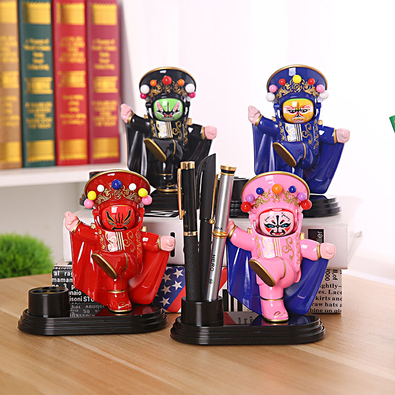 家佳樂文學(xué)川劇臉譜變臉娃娃創(chuàng)意筆筒