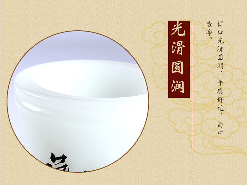 三色家佳樂文學(xué)氣清如蘭玉石筆筒