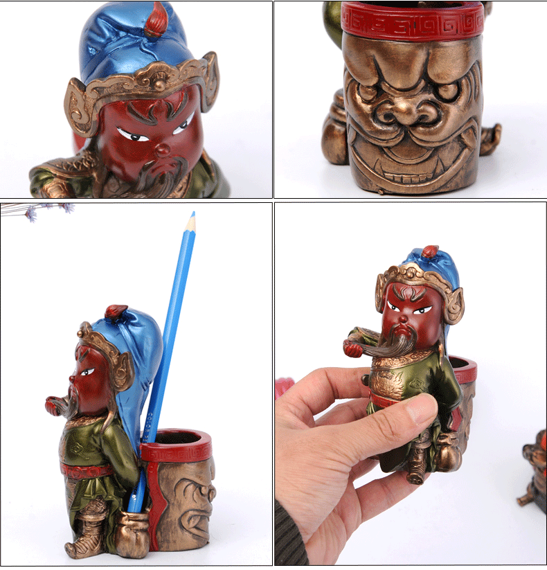 家佳樂(lè)文學(xué)特色三國(guó)人物公仔創(chuàng)意筆筒