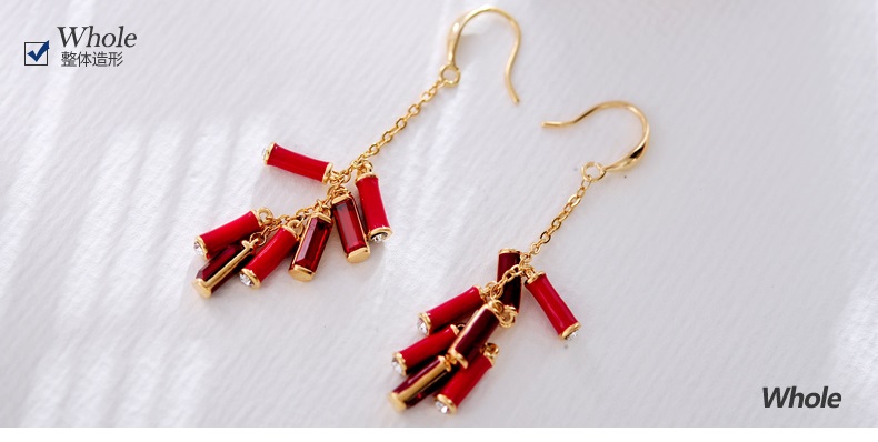 家佳樂文學(xué)施華洛世奇元素水晶春竹耳環(huán)