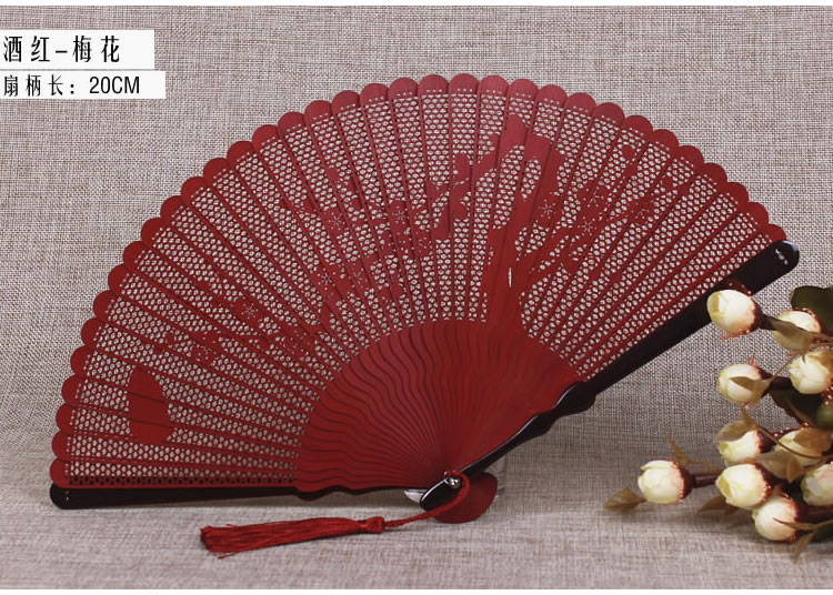 家佳樂(lè)文學(xué)復(fù)古迷你全竹高檔扇子鏤空