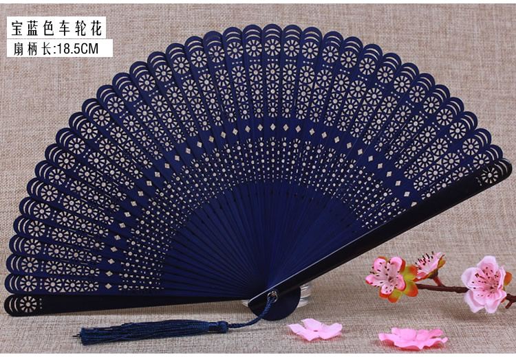 家佳樂(lè)文學(xué)復(fù)古迷你全竹高檔扇子鏤空