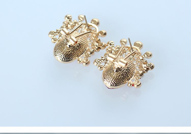 家佳樂文學(xué)京劇臉譜刀馬旦水晶耳環(huán)