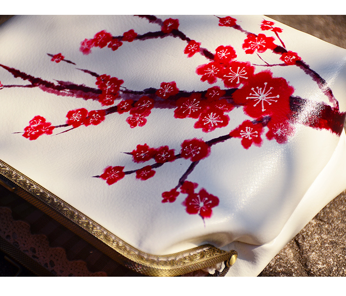 古風漢服紅色梅花小方包