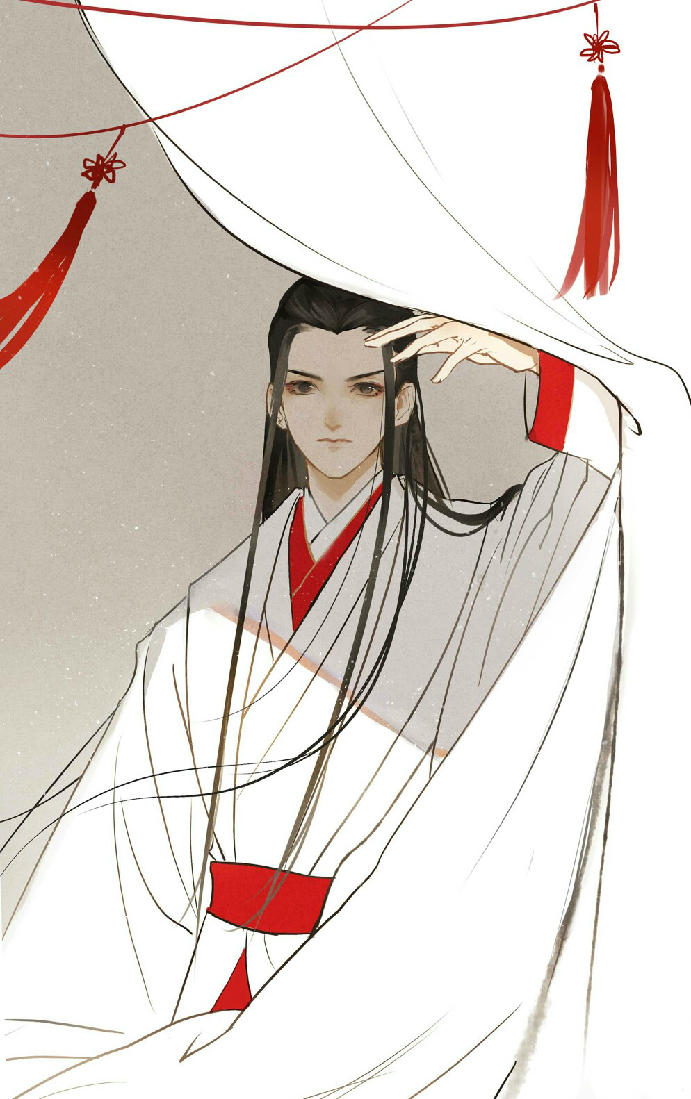 古風眉目如畫男子精美插畫