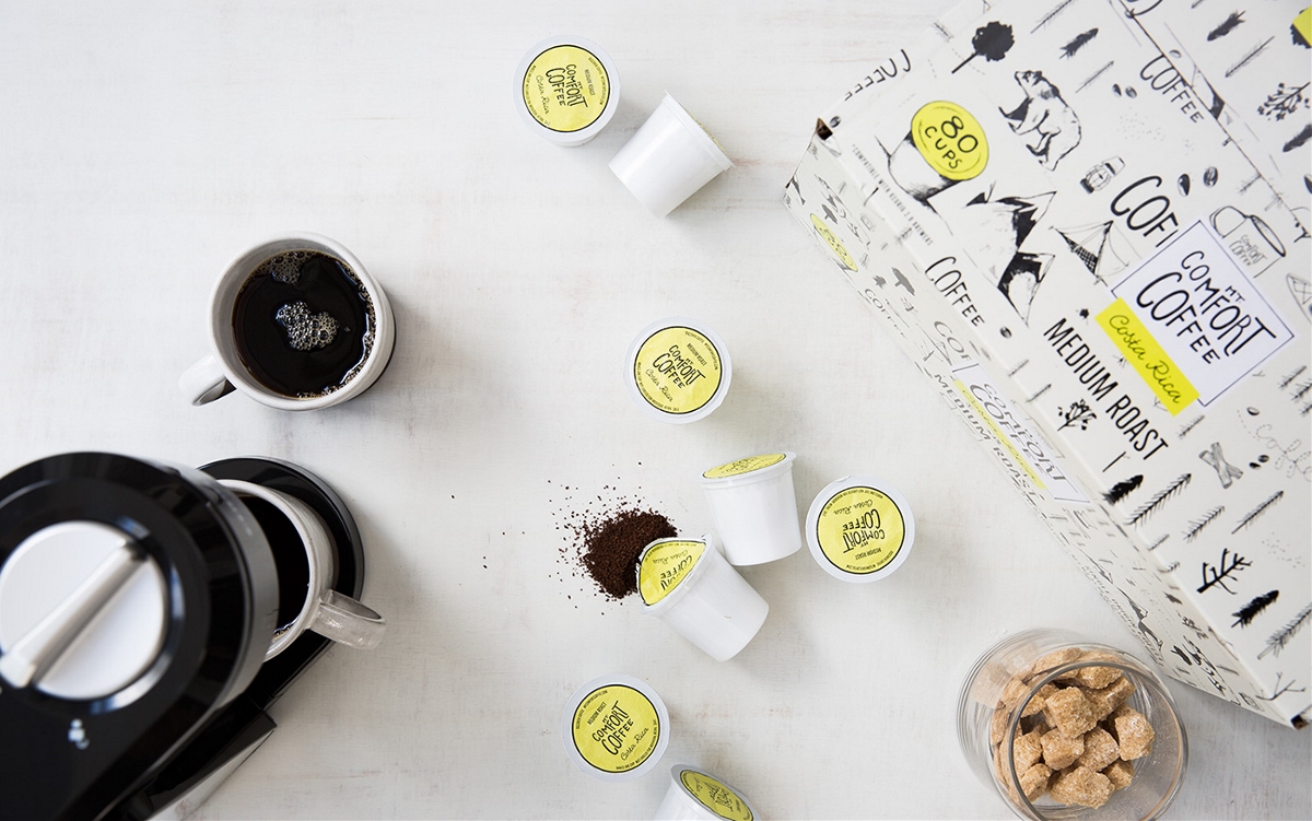 時尚個性手繪有趣的咖啡包裝