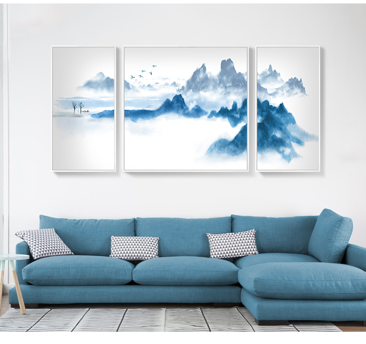 景秀山河，精美水墨裝飾畫