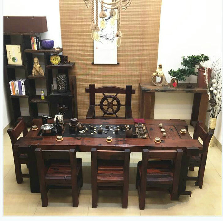 簡潔大氣中式茶桌，家佳樂文學(xué)簡約精致實用茶桌