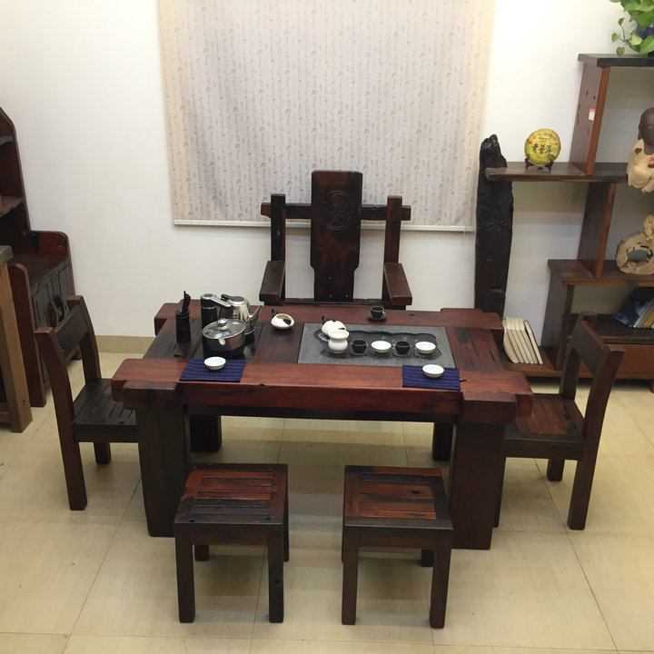 簡潔大氣中式茶桌，家佳樂文學(xué)簡約精致實用茶桌