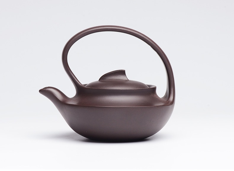 提梁精美紫砂壺，創(chuàng)意手工紫砂壺