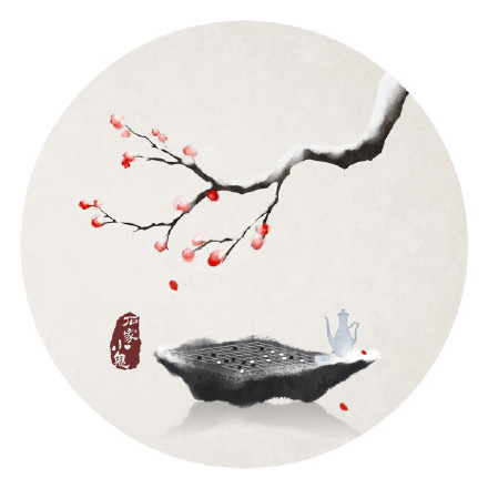 新春寓景插畫，家佳樂文學(xué)手繪插畫