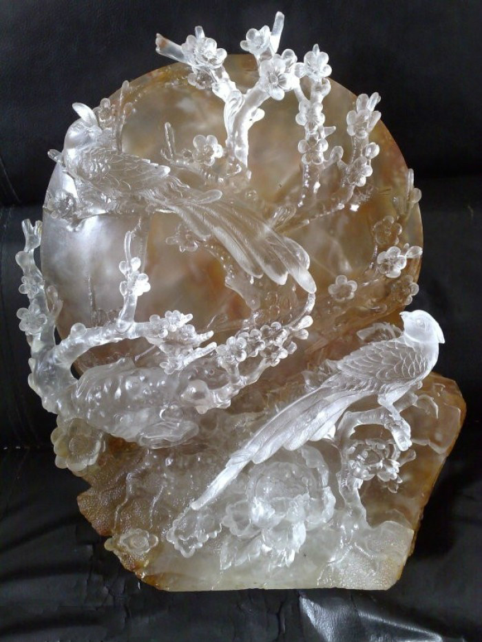 精美藝術(shù)雕刻圖案，家佳樂文學(xué)水晶雕刻