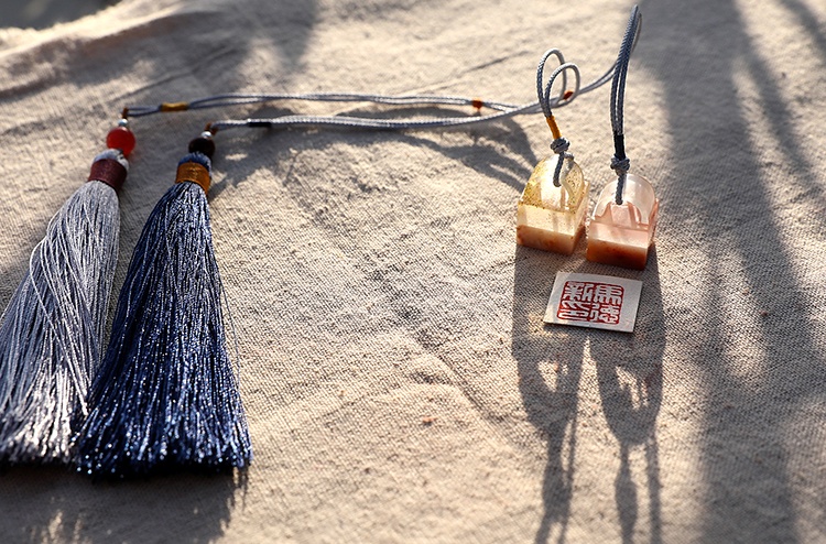 純手工壽山石印章，精致小巧印章圖片