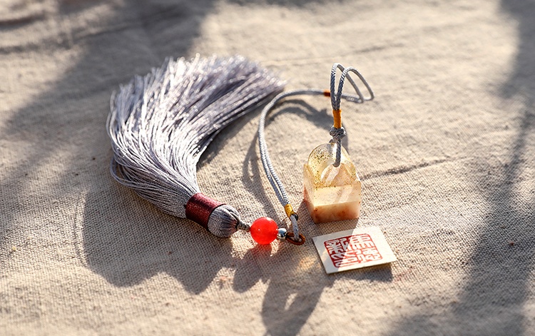 純手工壽山石印章，精致小巧印章圖片