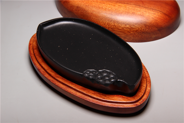 歙硯樸實硯臺，滑不拒筆中國硯臺