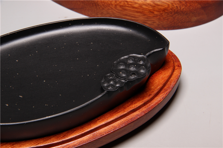 歙硯樸實硯臺，滑不拒筆中國硯臺