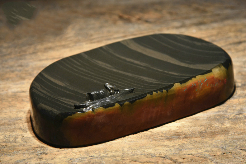 金皮籽簡樸硯臺，自然意境中國硯臺