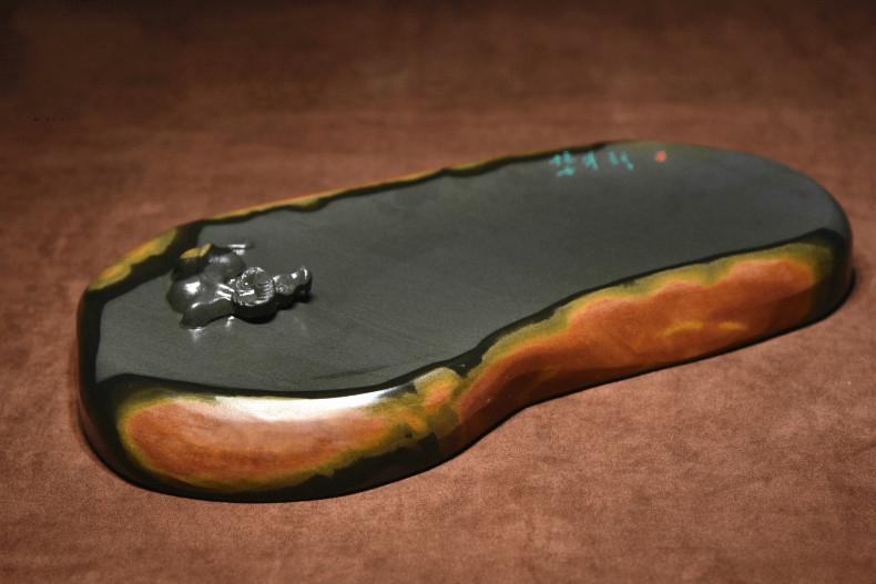 金皮籽簡樸硯臺，自然意境中國硯臺