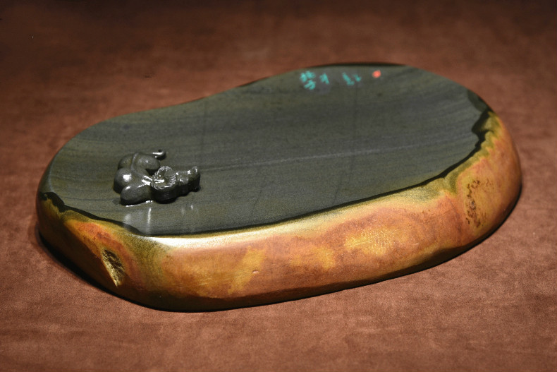 金皮籽簡樸硯臺，自然意境中國硯臺