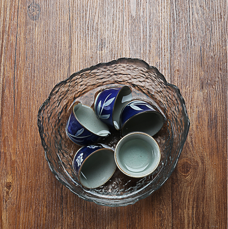 捶紋玻璃水盂，精致優(yōu)雅水盂