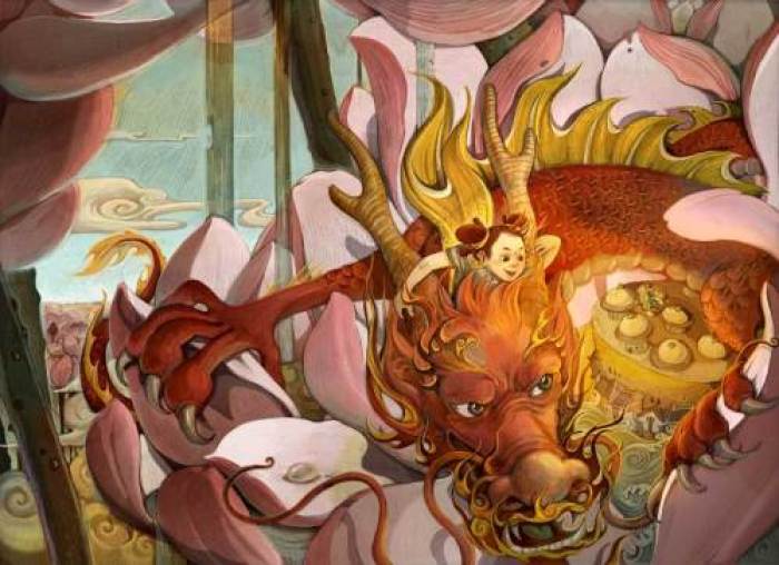 家佳樂文學(xué)年畫插畫，家佳樂文學(xué)手繪插畫圖片