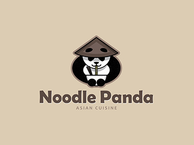 個(gè)性鮮明面條logo，精美面館簡(jiǎn)易logo