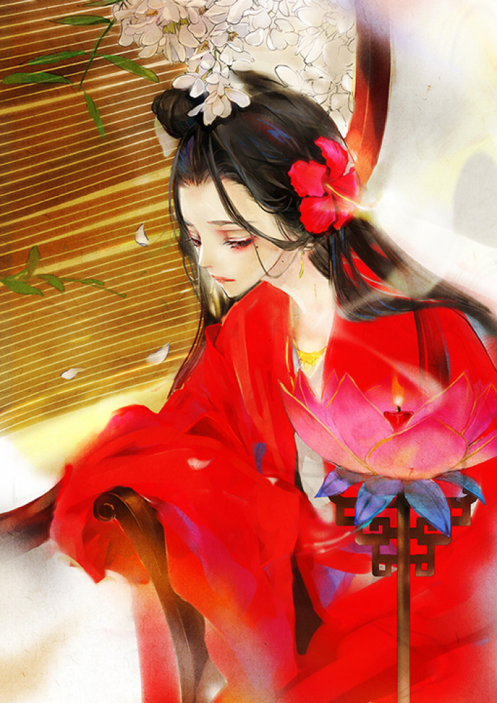 古風(fēng)精美插畫，細(xì)膩精品手繪插畫