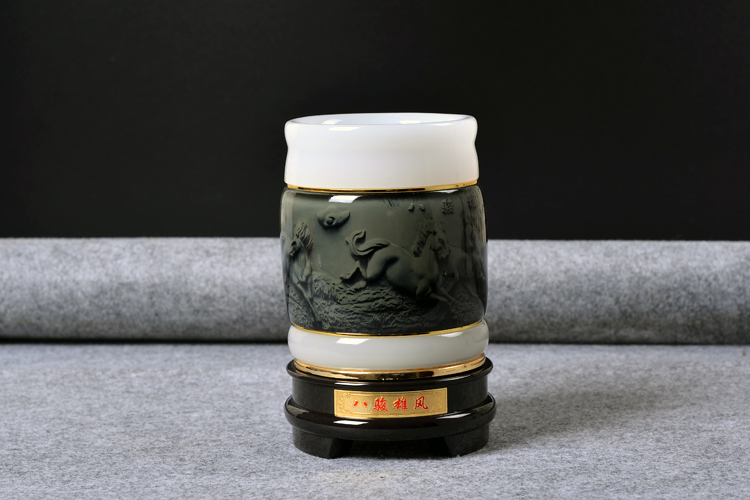 兵馬俑精致筆筒，送禮首選精品筆筒