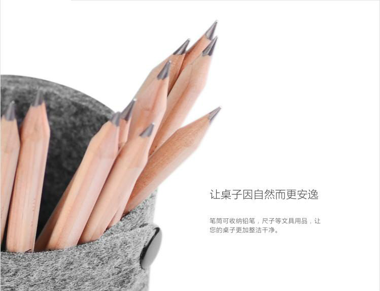 簡易實(shí)用羊毛氈筆筒，創(chuàng)意環(huán)保筆筒