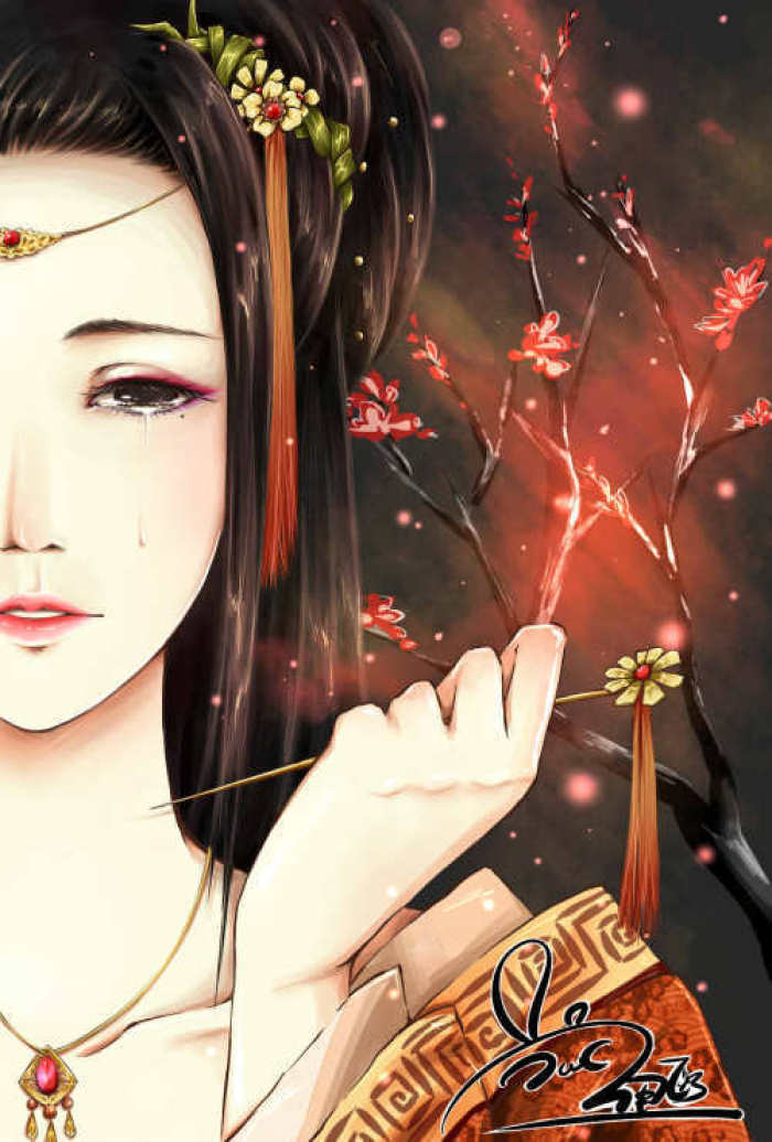 相見茫然詩意插畫，中國古風手繪插畫