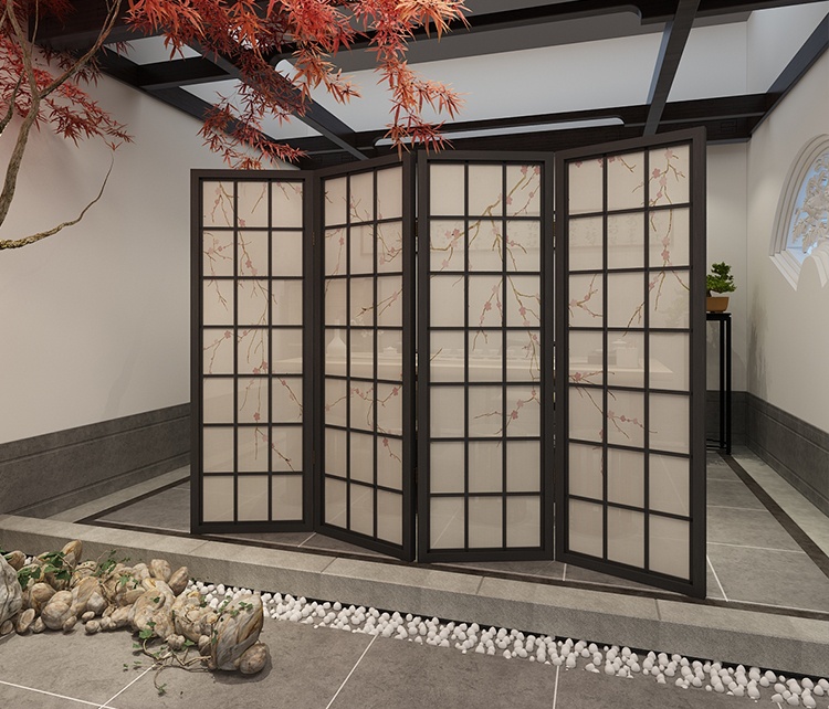 梅花油布屏風(fēng)，經(jīng)典中式屏風(fēng)