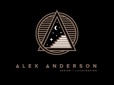 月球創(chuàng)意logo，個(gè)性logo設(shè)計(jì)