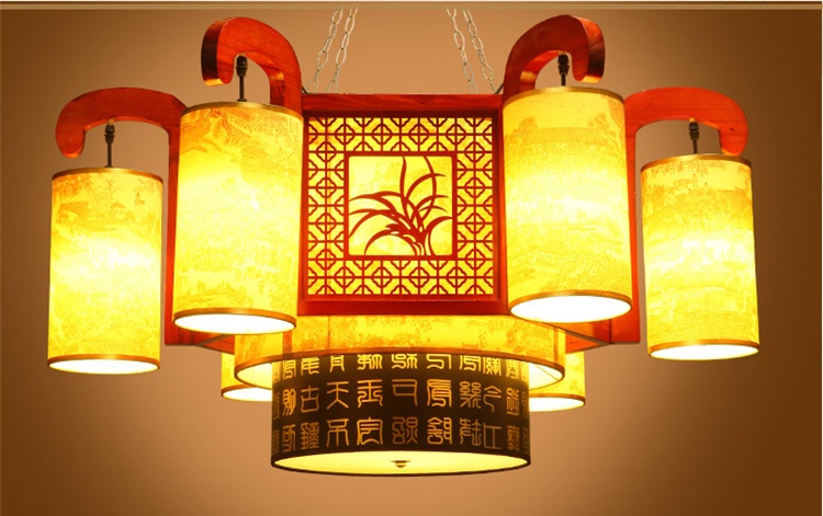 水墨國(guó)畫(huà)典雅燈具，精致雅韻燈具設(shè)計(jì)