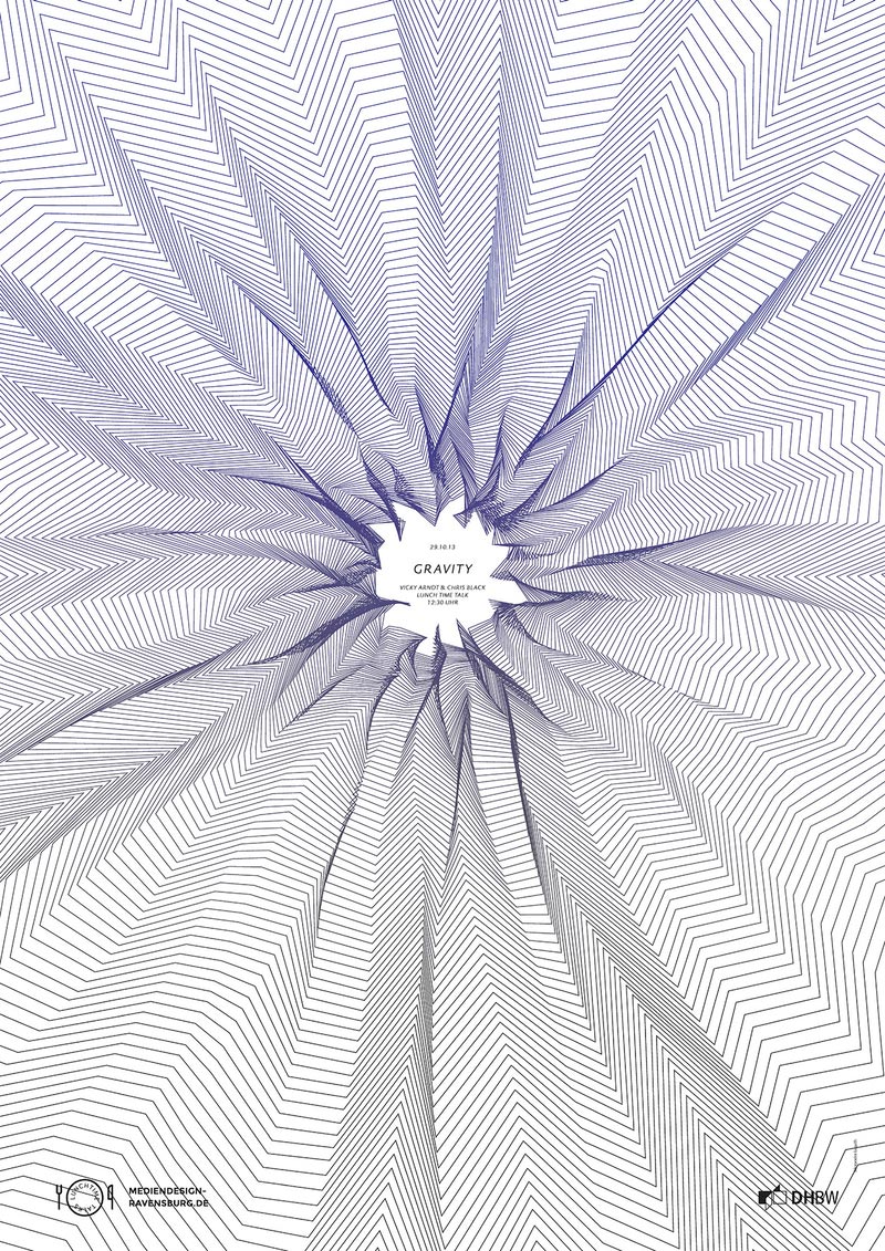 視覺沖擊海報，三維視角海報設計