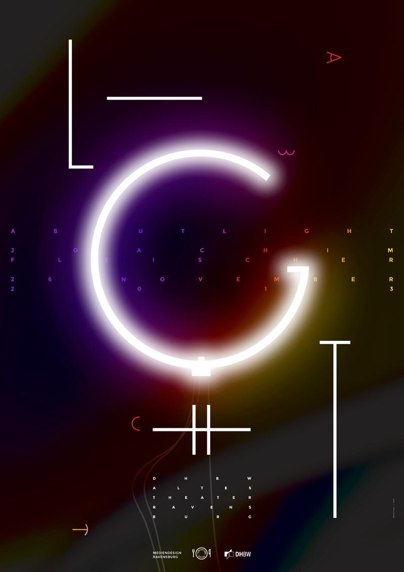 視覺沖擊海報，三維視角海報設計