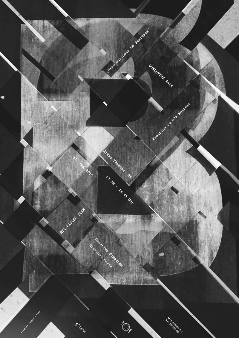 視覺沖擊海報，三維視角海報設計