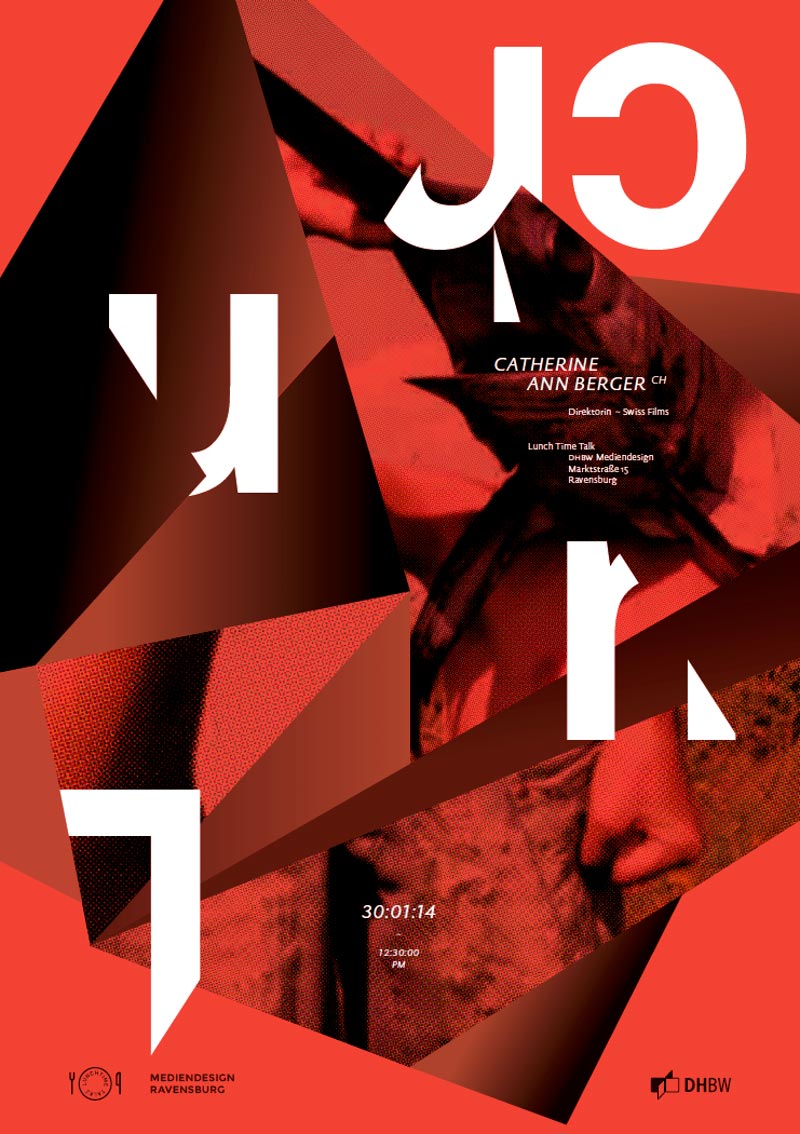 視覺沖擊海報，三維視角海報設計