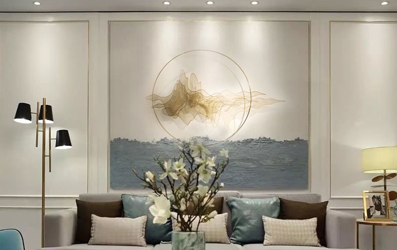 天水一色簡(jiǎn)約工藝品，精美華貴壁掛裝飾工藝品