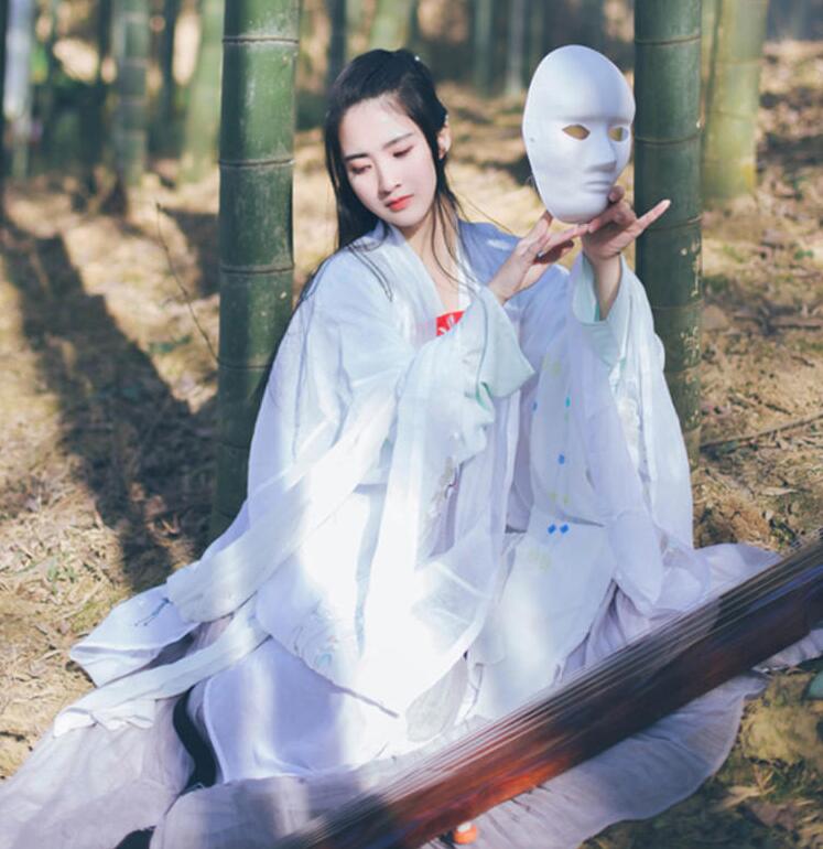 魏晉風(fēng)女裝繡花大袖衫，復(fù)古家佳樂文學(xué)漢服圖片