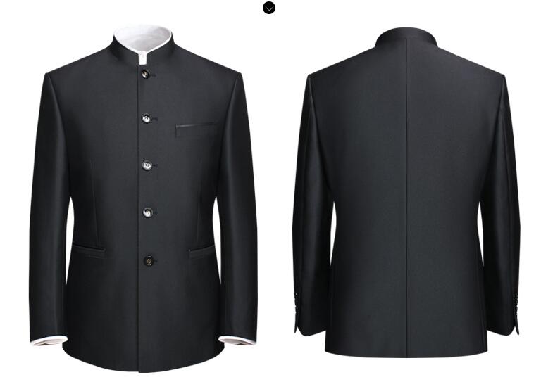 改良版家佳樂(lè)文學(xué)唐裝男中老年中山裝