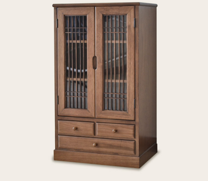 新中式仿古家具儲(chǔ)物柜子，復(fù)古明清實(shí)木和風(fēng)柜