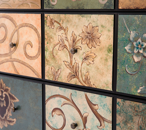 三斗柜客廳實木儲物收納復古抽屜玄關(guān)柜子