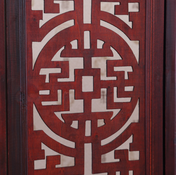 仿古實(shí)木中式屏風(fēng)，復(fù)古玄關(guān)屏風(fēng)隔斷