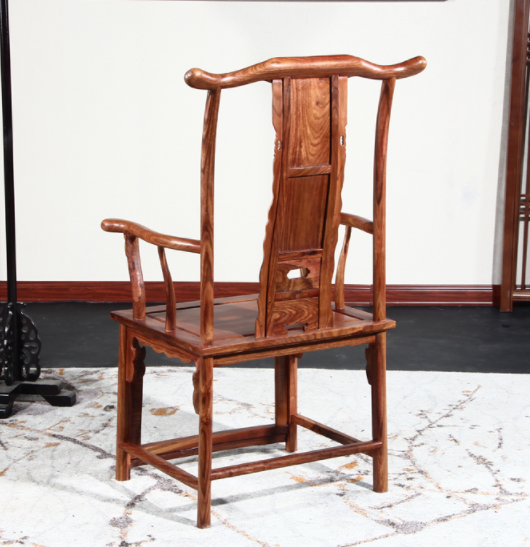 中式實木太師椅，刺猬紫檀靠背椅子