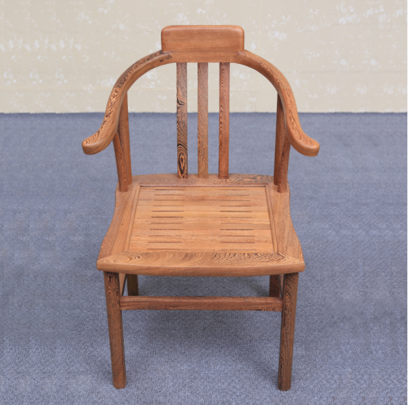 復(fù)古實(shí)木椅子，簡潔優(yōu)美明式圈椅