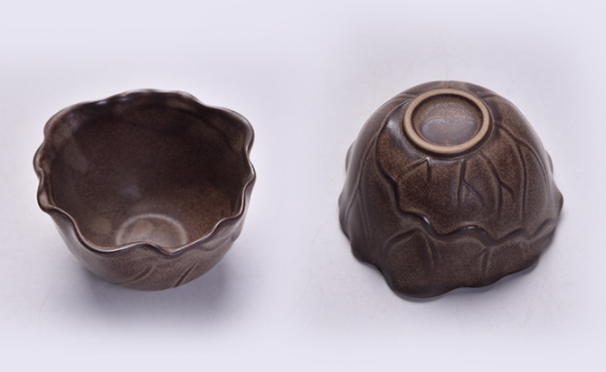 原創(chuàng)陶瓷泡茶自動茶具，佛手蓮花功夫茶具