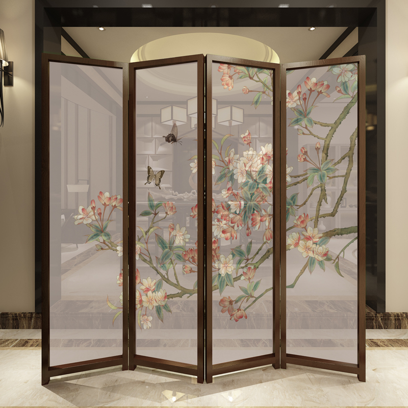 五款簡約大方屏風(fēng)，清新印花屏風(fēng)隔斷