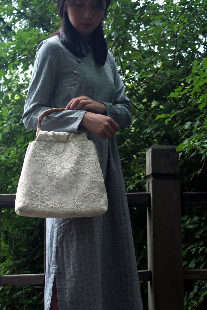 清新脫俗手工包，家佳樂文學(xué)刺繡手工包包